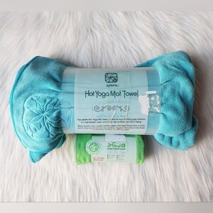Apana Hot Yoga Mat Towel & Manduka eQua® Yoga Hand Towel